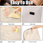 Silicone Pastry Mat 34x26 Inch - Nonstick Baking Mat Perfect for Dough, Pastry, Pie Crust, Fondant, Bread, Cookies, Pasta, Pizza