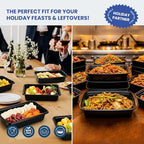 38oz 50 Pack Meal Prep Containers Reusable, Disposable Food Containers with Lids BPA Free, Microwave/Dishwasher/Freezer Safe To Go Containers