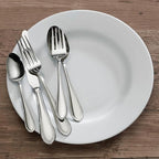 Mikasa 5187577 Daphney 65-Piece 18/10 Stainless Steel Flatware Set with Serveware, Service for 12