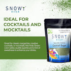 Snowy River Holly Green, Cocktail & Margarita Sugar Rimmer - Vibrant Color Glass Rimming Sugar with Medium Crystal Texture - 4oz