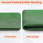 Homaxy 100% Cotton Waffle Weave Kitchen Dish Cloths, Ultra Soft Absorbent Quick Drying Dish Towels, 12 x 12 Inches, 6-Pack, Grass Green