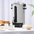 Homecraft 100-Cup Coffee Urn and Hot Beverage Dispenser with Dripless Faucet, Quick-Brewing, Stainless Steel