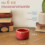 Mora Ceramic Ramekins - 6oz, Set of 6 - Small Oven Safe Baking Dishes/Cups - For Personal Pudding, Creme Brulee, Souffle, Serving Dip, Custard, Ice Cream - Single Mini Bowls - Artisan Colors