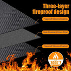 100x51 Inches Extra Large Grill Mat for Outdoor Grill - Fireproof Deck and Patio Protector, Waterproof and Oil-Proof Barbecue Grill Mat