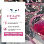 Snowy River Pink, Cocktail & Margarita Sugar Rimmer - Vibrant Color Glass Rimming Sugar with Medium Crystal Texture - 4oz