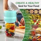Mason Jar Vacuum Sealer Kit, Electric Sealer for Wide and Regular Mouth Mason Lids, Canning Vacuum Sealer Mason Jar, Automatic Vacuum Sealer Machine for Food Storage - Celadon Blue-Green