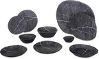 Carlisle FoodService Products Ridge Reusable Plastic Plate Dinner Plate for Home and Restaurant, Melamine, 10.5 Inches, Soapstone, (Pack of 12)
