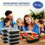 38oz Meal Prep Containers 15 Pack, BPA Free Food Storage Containers with Lids Reusable Stackable, Microwave/Dishwasher/Freezer Safe To Go Food Containers