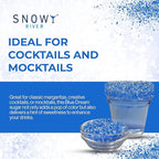 Snowy River Blue Dream, Cocktail & Margarita Sugar Rimmer - Vibrant Naturally Colored Sugar for Cocktail Rimming, Baking & Decorating, Medium Crystal - 8oz