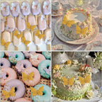 1 Pcs Exquisite Butterfly Fondant Moldfor Cake Decoration, Butterfly Chocolate Silicone Mold Surface Non-Stick Easy to Demould, for Baking Candy Flower Paste Dough Clay Projects Resin Pendants