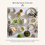 MACKENZIE-CHILDS Set of 4 Everyday Dinner Plates, Dishwasher- and Microwave-Safe, 10 Inches, Black-and-White Courtly Check