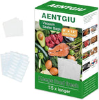 AENTGIU 400 Vacuum Sealer Storage Bags, 8x12 Inch Seal a Meal Bags, BPA Free Quart Bags, Compatible with All Heat Vacuum Sealers Machine, Heavy Duty, Great for vac storage, Meal Prep or Sous Vide