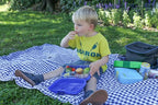 Yumbox Original Leakproof Kids Bento Box – 6-Compartment Tray – BPA-Free, Easy-Clean, Compact Lunchbox for Toddlers to Age 8 – Ideal for School (Surf Blue Rocket)