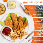 Homienly Soy Sauce Dishes,Wheat Straw Small Bowls Set of 6-4.5 OZ Small Dessert Bowls,Unbreakable Dipping Bowls,Dipping Sauce Cups,Mini Prep Bowls, Dip Bowls for Side Dish - Beige