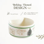 Spode Christmas Tree Gold 2.75" Napkin Ring (Set of 4) - Elegant 22K Gold Accented Holiday Napkin Rings, Fine Porcelain Christmas Table Setting Décor - Ideal for Holiday Dinnerware & Festive Gifting
