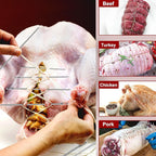 Ofargo Meat Trussing Needles, Roasting Trussing Needles for Lacing Roast Turkey, Chicken, Pork Skin, Whole Hog, Lamb, and Rotisserie Pig; Two of Each Size 4.9/5.7/7inch, 6pcs in All