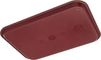 Carlisle FoodService Products CT121661 Café Standard Cafeteria / Fast Food Tray, 12" x 16", Burgundy