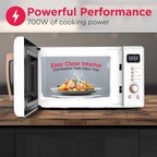 FRIGIDAIRE EMW788RETRO 0.7 cu. ft. Retro Microwave, White-RoseGold