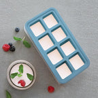 OGGI Prep & Portion Silicone Freezer Trays with Lid - Freezer Molds for Food, Ice Cube Tray, Food Prep Containers, Freezer Storage Containers, for Soup, Smoothie Cubes, Broth, Leftovers - 1/4 Cup
