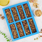 3 PCS Granola Bar Mold, 8 Cavity Rectangle Silicone Bar Mold for Baking Chocolate/Candy/Protein/Energy Bar, Caramel, Truffle, Brownie, Cheesecake, Butter
