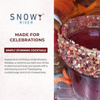 Snowy River Thanksgiving, Cocktail & Margarita Sugar Rimmer - Vibrant Naturally Colored Sugar for Cocktail Rimming, Baking & Decorating, Medium Crystal - 80oz