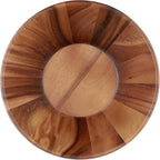 Lipper International Acacia Round Flair Bowl