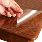 Clear Table Cover Protector Rectangle 38 x 72 Inch, 1.5mm Transparent Plastic Table Protector Waterproof, Anti-Scratch Clear Desk Mat for Office Desktop Dresser Dining Table, FDA Compliant
