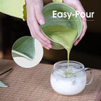 Matcha Whisk Set, 7-Piece Japanese Matcha Kit with Floral Ceramic Bowl & Holder, Natural Bamboo Matcha Whisk, Scoop, Large Bamboo Mat, Wooden Handle Sifter –Elegant Tea Ceremony Gift for Matcha Lovers