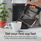 Hamilton Beach 12 Cup Programmable Coffee Maker, FrontFill™ Drip Coffee Maker