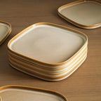 Stone Lain Cairo 24-Piece Dinnerware Set Stoneware, Plates and Bowls Set, Microwave and Dishwasher Safe, Includes Dinner and Salad Plates, Cereal Bowls, Dishes for 8, Sand
