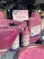 Snowy River Pink, Cocktail & Margarita Sugar Rimmer - Vibrant Color Glass Rimming Sugar with Medium Crystal Texture - 8oz
