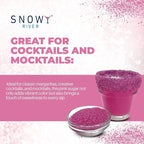 Snowy River Pink, Cocktail & Margarita Sugar Rimmer - Vibrant Color Glass Rimming Sugar with Medium Crystal Texture - 80oz