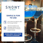 Snowy River Royal Blue, Cocktail & Margarita Sugar Rimmer - Vibrant Color Glass Rimming Sugar with Medium Crystal Texture - 16oz