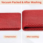 Homaxy 100% Cotton Waffle Weave Kitchen Dish Cloths, Ultra Soft Absorbent Quick Drying Dish Towels, 12 x 12 Inches, 6-Pack, Brick Red
