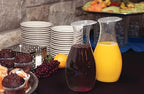 Carlisle FoodService Products CFS 7090107 Cascata Carafe Juice Jar Beverage Decanter Only, Plastic.50 L, Clear (Pack of 12)