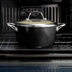Tramontina Ceramica Deluxe 10-Inch Frying Pan, Ceramic Non Stick Skillet, Oven-Safe, Metallic Black