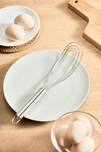 10.63" Stainless Steel Flat Whisk,Egg Beater for Blending,Whisking,Beating,or Stirring
