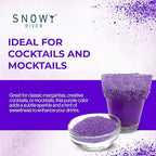 Snowy River Purple, Cocktail & Margarita Sugar Rimmer - Vibrant Color Glass Rimming Sugar with Medium Crystal Texture - 8oz
