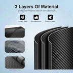 LETITIN Large 70x48 Inch Under Grill Mat for Outdoor Grill & Fire Pit - Fireproof Deck Protector Pad for Wood, Patio, Lawn - Oil-Proof Rubber Mat for Blackstone