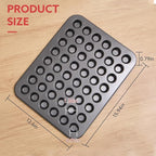 1-Piece 48 Cup Steel Muffin Pan – Non-Stick Mini Cupcake Pan, Bakeware Mini Muffin Tin, Dishwasher Safe(Round)