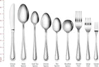 New Star Foodservice 1029734 Bead Pattern, 18/0 Stainless Steel, Salad Fork, 6.6-Inch Set of 12