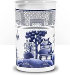 Piña Barware Seamless Professional Porcelain Mixing Glass – 600mL / 20oz (Traditional Blue Willow Pattern, 1)