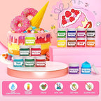 Food Coloring Powder - 16 Colors Vibrant Powdered Food Coloring, Concentrated Edible Dye Powder for Christmas Baking, Icing, Cooking, Cake Decorating, Cookies, Frosting - 5g/Bottle