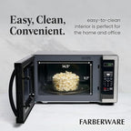 Farberware FMWO11AHTBKB 1.1 Cu. Ft. Countertop Microwave Oven, Stainless Steel