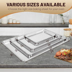12 Pack Half Size Baking Sheet Pan Aluminum Commercial Pan for Oven Freezer Bakery Hotel Restaurant 13" × 18"