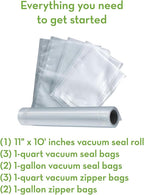 FoodSaver V4400 2-in-1 Vacuum Sealer Machine with Automatic Vacuum Sealer Bag Detection and Starter Kit