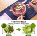 Matcha Whisk Bowl Set, 7PCS All-in-One Japanese Tea Set Includes Matcha Bowl with Spout, Bamboo Whisk (Chasen) with Stand, Scoop, Sifter, Complete Kit for Ceremony, Gift for Matcha Tea Lovers（Pink)