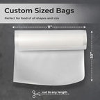 Vacuum Sealer Bags Roll 11" x 50' for Food Saver and Sous Vide, BPA Free, Heavy Duty Commercial Grade Food Storage Bags for Meal Prep and Boil Safe Use, 2 Count (100 FT)