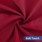 homing Rectangle Table Cloth Cover, Waterproof Polyester Elastic Fitted Tablecloth, Fits for 4 Foot Folding Tables, Washable Table Protector for Picnic, Camping, Outdoor (Wine Red, 30" x 48")