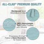 All-Clad Premium Pot Holder & Heating Pad, (2-Pack) Heat Resistant to 500 Degrees, 100% Cotton 10"x6.25" for Kitchen and Barbeque, Rainfall